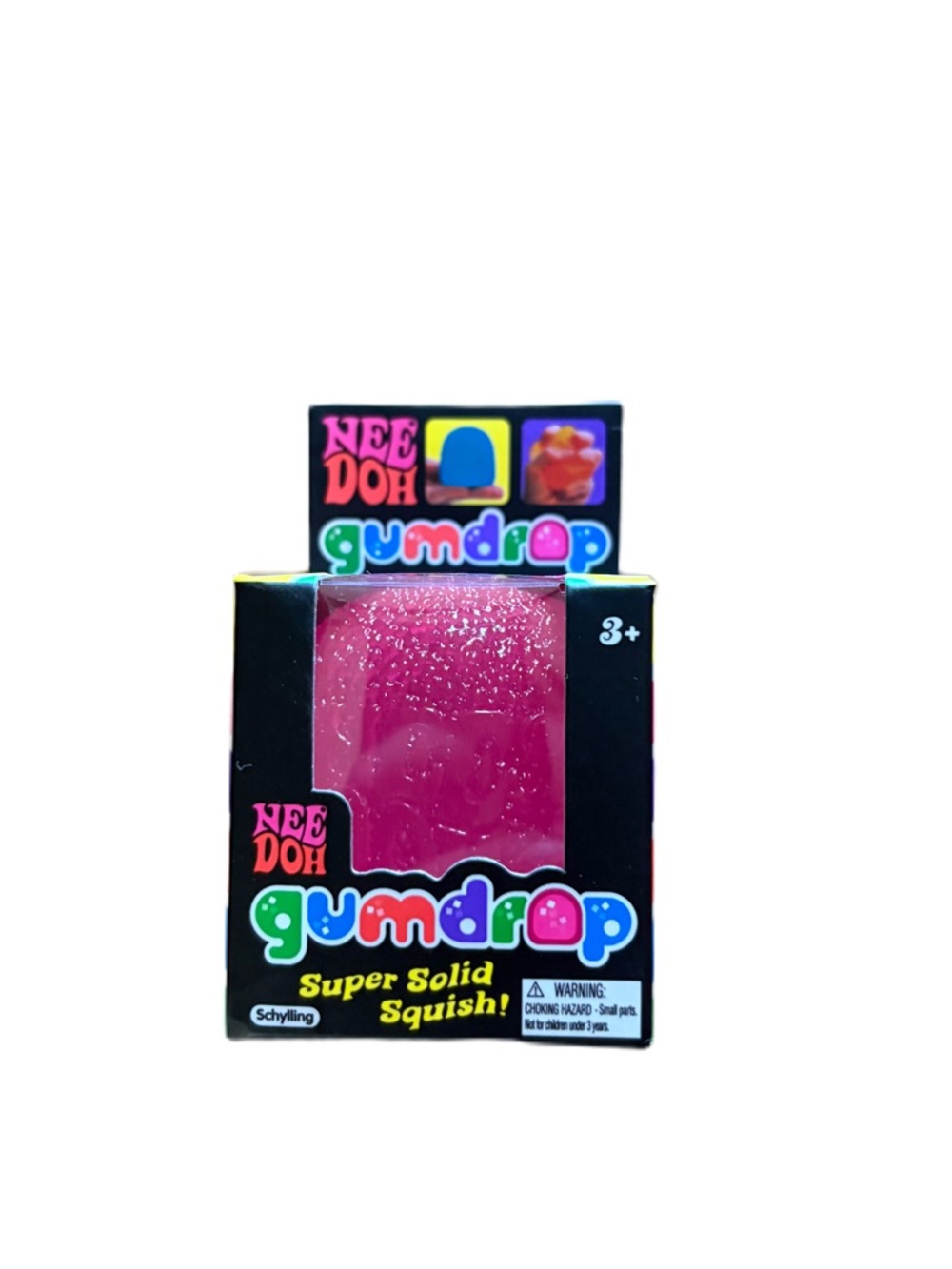 Nee Doh Gumdrop Super Solid Squish - Pink NEW Fidget Toy